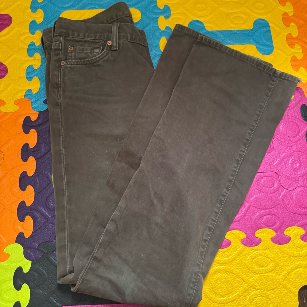 7 For All Mankind Women's Brown Boot Cut Jeans